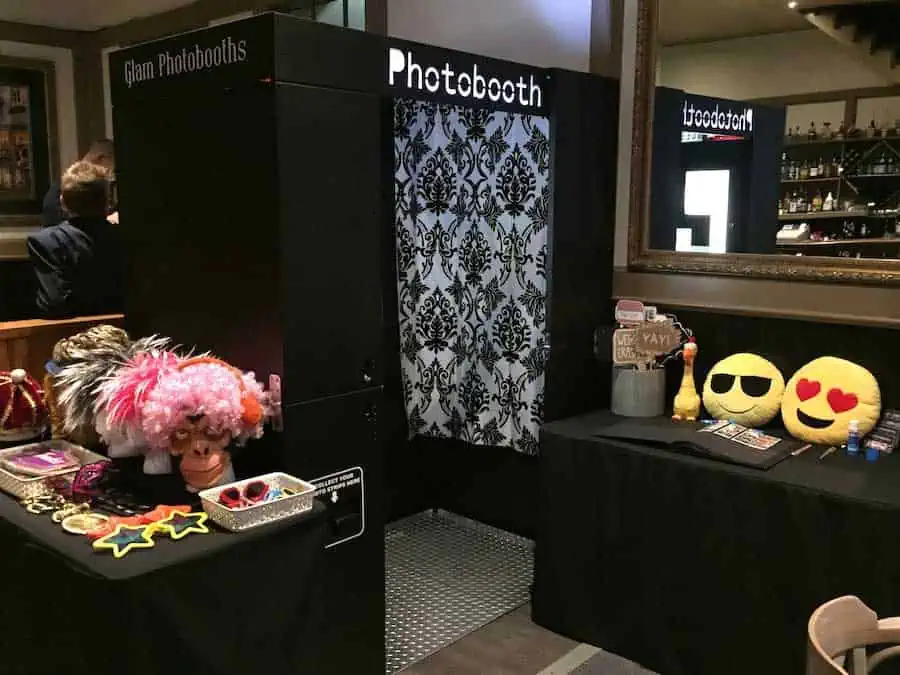 Glam Photobooths - Classic Photo Booth with no curtain