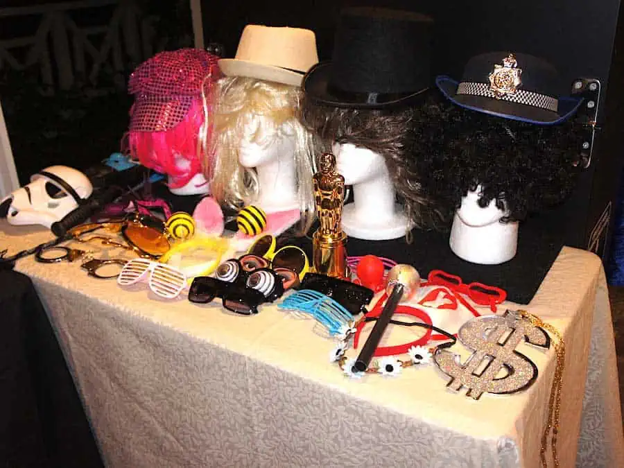 Glam Photobooths - Props Table