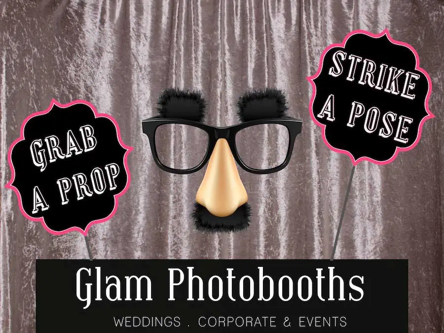 Glam Photobooths Classic Photo Booth Backdrop - Silver Velvet