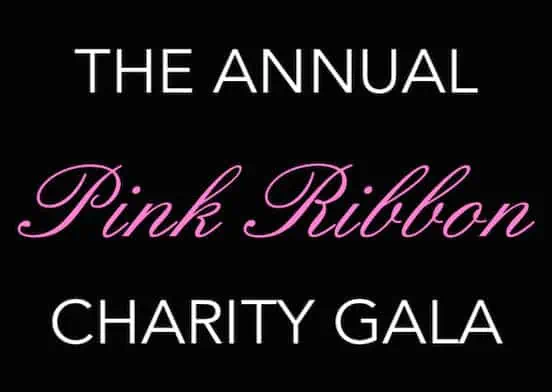 Glam Photobooths Custom Artwork - Annual Pink Ribbon Charity Gala