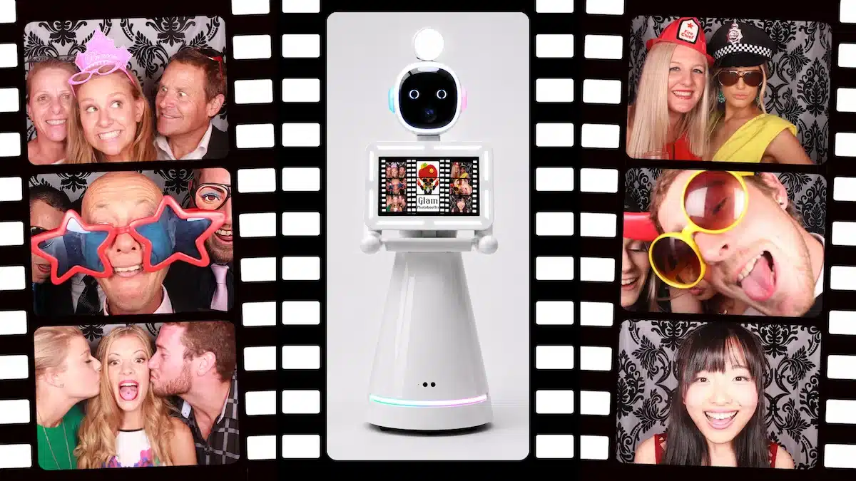 Anatol Josepho & The Photomaton Robot Photo Booth hire in Melbourne with fun photo booth images