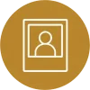 Polaroid Photo Layout Polaroid photo layout icon showing a square photo with a white border