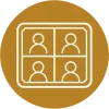 Postcard Photo Layout Postcard photo layout icon showing four photos in a 2x2 grid